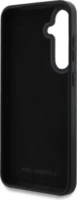 Mbështjellës Karl Lagerfeld 3D Rubber Karl&Choupette për Samsung Galaxy S24 FE, i zi