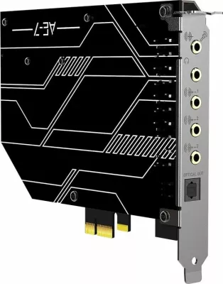 Kartë zëri Creative Sound Blaster AE-7 (70SB180000000), PCIe, 5.1, 32-bit/384 kHz, me modul kontrolli ACM