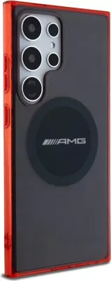 Mbështjellës AMG Transparent Bicolor MagSafe për Samsung Galaxy S24 Ultra, i zi