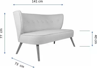 Divan dykëndësh Atelier del Sofa, Bienville, ngjyrë e verdhë
