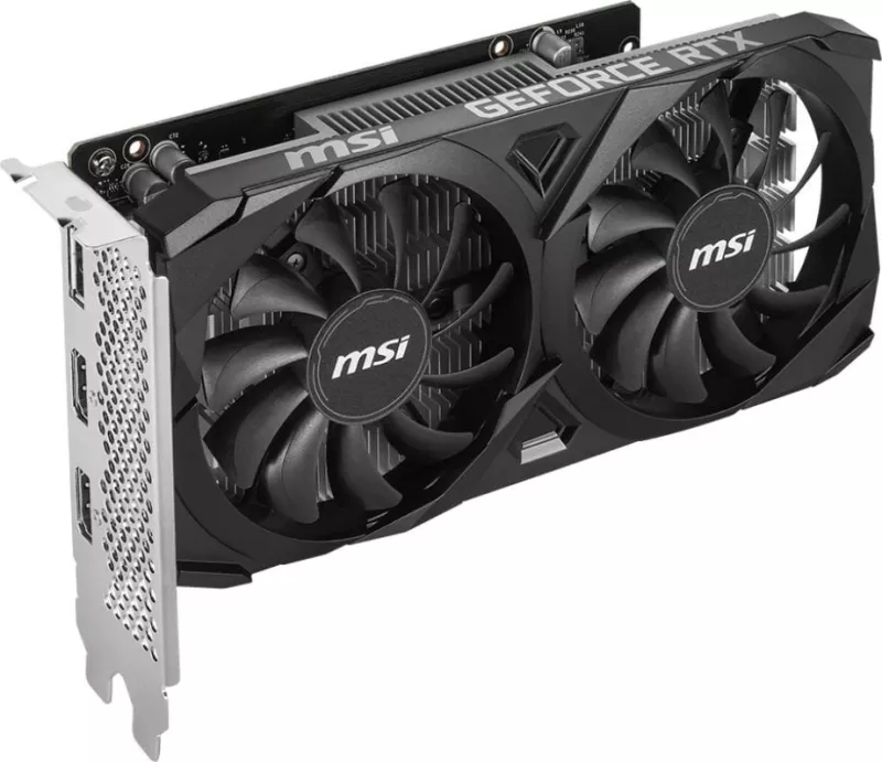 Kartelë grafike MSI GeForce RTX 3050 VENTUS 2X E 6G OC, E zezë