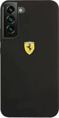 Mbështjellës Ferrari FESSIHCS22MBK On Track Silicone për Galaxy S22+ S906, silikon, i zi