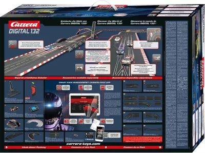 Set gare Carrera Digital 132 Pole to Podium, 2 makina, wireless, 7.6m, multikolor