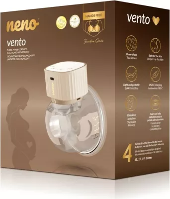 Pompë gjidhënie elektronike neno VENTO, 150 ml, LCD, pa kabllo, bezhë