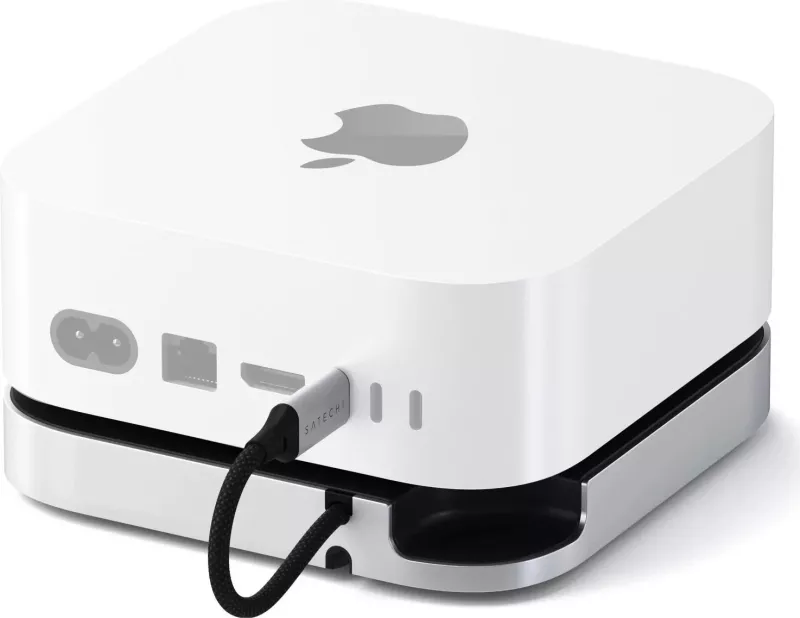 Stand & hub Satechi për Mac Mini M4/M4 Pro, slot SSD M.2 NVMe, silver