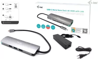 Dock I-Tec Nano LAN me furnizues 100W, gri