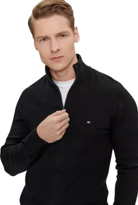 Xhemper kardigan për meshkuj Tommy Hilfiger MW0MW28050, i zi [Madhësia: M]