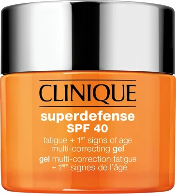 Gel-krem për fytyrë për femra Clinique Superdefense SPF40 Fatigue + 1st Signs of Age Multi Correcting, 50ml