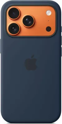 Mbështjellës silikoni Apple iPhone 17 Pro me MagSafe 6.3\", Midnight blu e errët