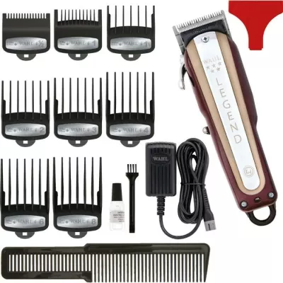 Makinë rroje flokësh Wahl Cordless Legend 08594-016, pa kabllo, Silver/Burgundy