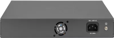 Switch Digitus 16-portë, PoE, 10/100, 1U, i zi