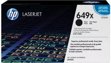 Toner HP 649X (CE260X) rendiment 9.750–23.700 faqe, e zezë