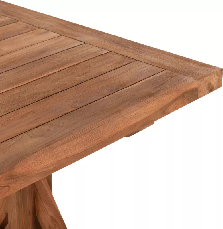 Tavolinë kopshti FH5964, 240x100x75H cm, dru teak i ricikluar