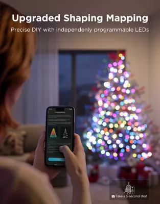 Drita varëse dekorative Govee H6871, 20 m, 250 LED, RGBWIC, Smart (Alexa/Matter/Google Home)