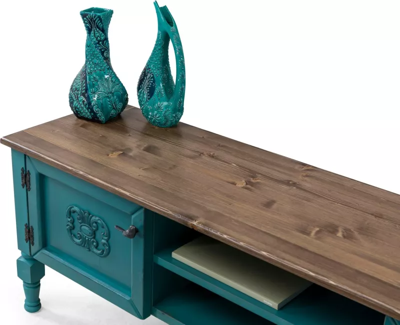 Komodë TV Hanah Home, Ada TV, ngjyrë turquoise