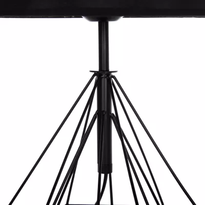 Llambë tavoline GEILO FH7416.11, metal i zi, kapak PVC i zi, 25x48.5cm
