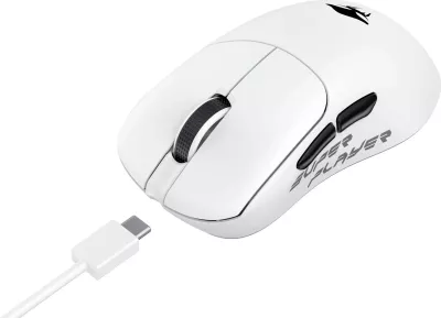 Maus gaming HAVIT StarBlaze-1, me ose pa kabllo, 26000 DPI, i bardhë dhe i zi