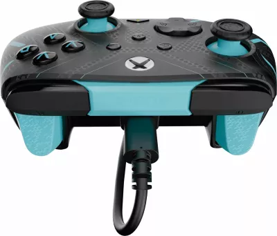 Kontrollor me kabllo PDP REMATCH për Xbox, USB-C 2.4 m, Titan Steel Glow in the Dark