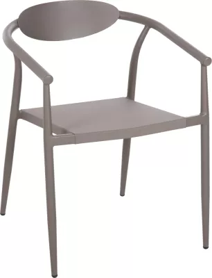 Karrige për kopsht SERLY FH6052.04, alumin, tekstilene, ngjyrë shampanjë, 56x61x74.5 cm