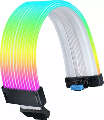 Kabllo ndriçimi RGB për GPU Lian Li Strimer Wireless 12V-2x6 Wide 340mm 174 LED 2.4GHz e bardhë
