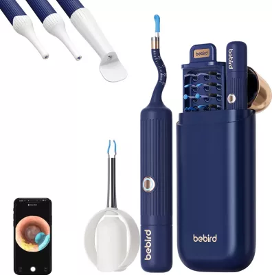 Otoskop me kamerë Bebird EarSight Plus, me aplikacion, Blu