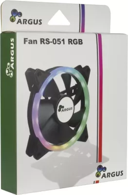 Ventilator Inter-Tech Argus RS-051 RGB, 12 cm, 900 RPM, 22 dB, 50.12 cfm, i zi