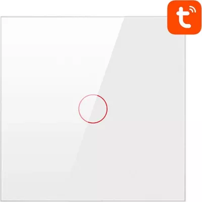 Switch i mençur Avatto LZTS02-EU-W1, ZigBee, 1 buton, pa tel neutral, i bardhë