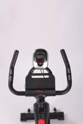 Biçikletë statike indoor ART.IS sport AS1 (AS8723), rrotë fluturimi 6 kg, Bluetooth Kinomap/Zwift, ngarkesë max 120 kg, e zezë/kuqe