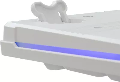 Tastierë me maus Baracuda Orca BGC-011, RGB, full-size, bardhë