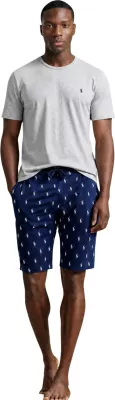 Maicë për meshkuj Ralph Lauren S/S Crew Sleep Top, gri [Madhësia: XXL]