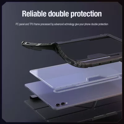 Mbështjellës Nillkin Bumper Leather Case Pro për Samsung Galaxy Tab S9+, e zezë