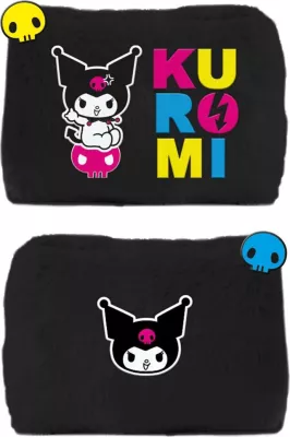 Kuti lapsash plush Pyramid International Kuromi, me zinxhir, e zezë