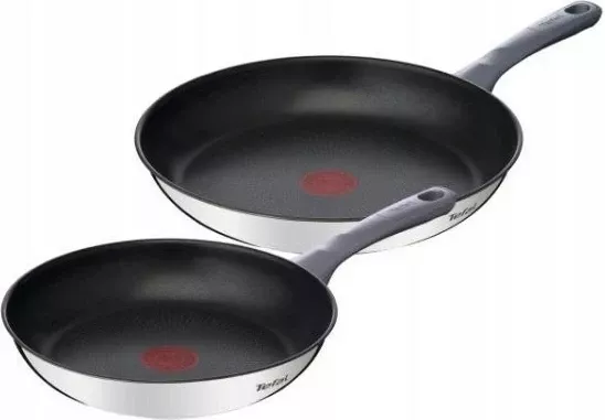 Tiganë Tefal Daily Cook G7132S55, set 2 copë, 24/28 cm, Titanium