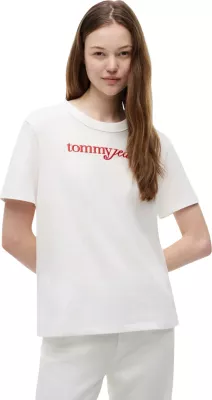 Maicë për femra Tommy Hilfiger Jeans DW0DW22812, krem [Madhësia: XS]
