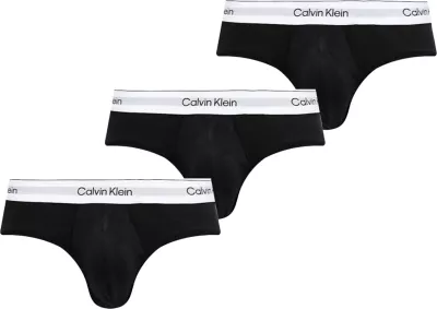 Të brendshme për meshkuj Calvin Klein Underwear Hip Brief 3PK LV00NB4388, të zeza/bardha [Madhësia: S]