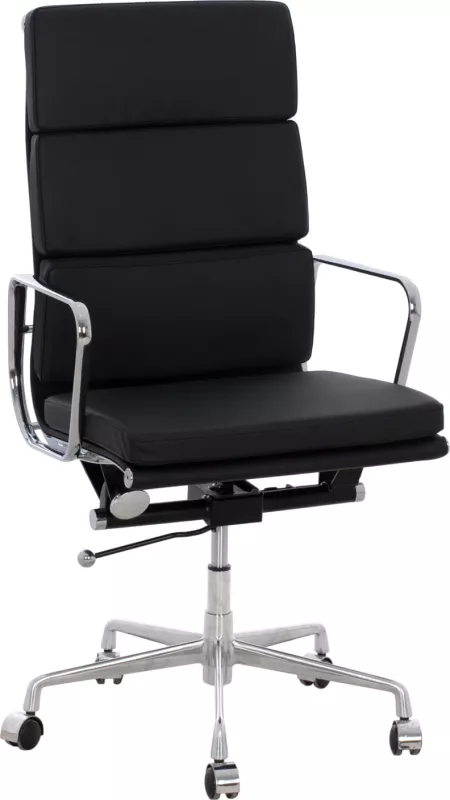 Karrige superiore për zyre me kornizë alumini të zezë FH1172.01 62x70x115 cm