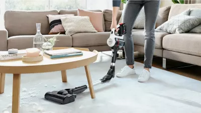 Fshesë me korrent Bosch BSS715CARP, pa qese, 0.3L, 18V, e zezë/argjendtë/e bardhë