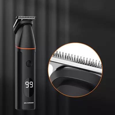 Makinë rroje multifunksionale MAXGROOM LK-881, IPX6, ekran LED, bateri 800 mAh, USB-C, set me maja zëvendësuese, e zezë