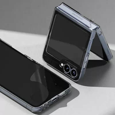 Mbështjellës Ringke 3in1 Protector set për Samsung Galaxy Z Flip 6, 2 copë, Transparent