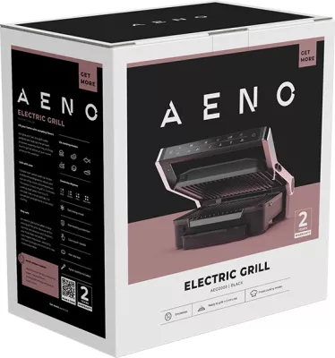 Grill elektrik AENO EG3 2000W, 7 programe + mod manual, pllaka 292x230mm, i zi