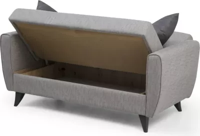Divan-krevat dy vendësh, Atelier del Sofa, Zaden, gri e çelët