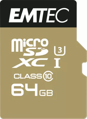 MicroSDXC EMTEC ECMSDM64GXC10SP 64GB Class 10 zi/kafe