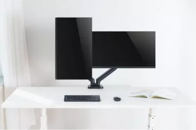 Mbajtëse tavoline për dy monitorë Techly ICA-LCD 462B, 17-32 inç, 9kg, e zezë