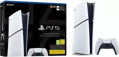Konsolë lojërash Sony PlayStation 5 Slim Digital Edition 825GB SSD, 1 kontrollor, e bardhë