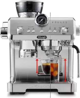 Aparat kafeje DeLonghi La Specialista Opera EC9555.M, presion 19 bar, 2000ml, argjendtë