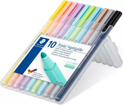 Set markerash STAEDTLER 362 C, 10 copë, ngjyra pastel
