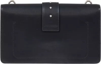 Çantë krahu Pinko Love One Classic ST. CL Vitello 105857, e zezë/argjend