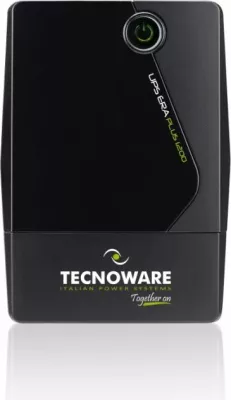UPS TECNOWARE ERA PLUS 1200, 1200VA/840W, bateri 12V 9Ah, 2 prizë Schuko, i zi