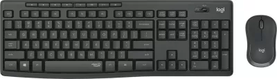 Set tastierë dhe maus Logitech MK295 Silent Wireless Combo, QWERTZ, i zi