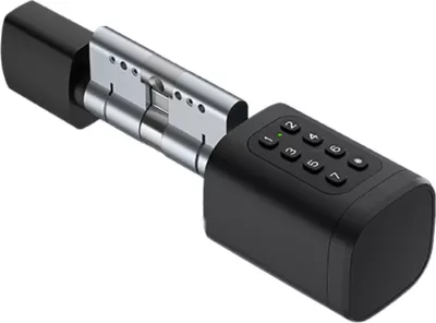 cilindër bravë dixhitale Avatto SDL-V1-B70 70 mm Bluetooth ZigBee Tuya Smart Life EURO profil, e zezë
